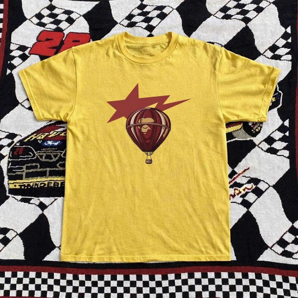 Yellow And Red Bape  Tee